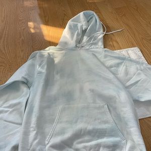 Blue tie dye hoodie